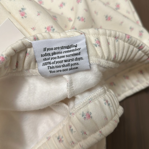 Happy Camp3r Vintage Flower Sweatpants size Medium NWT - Picture 6 of 7